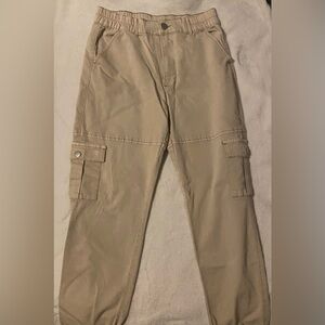 V.I.P kahki cuffed lightweight cargo pants